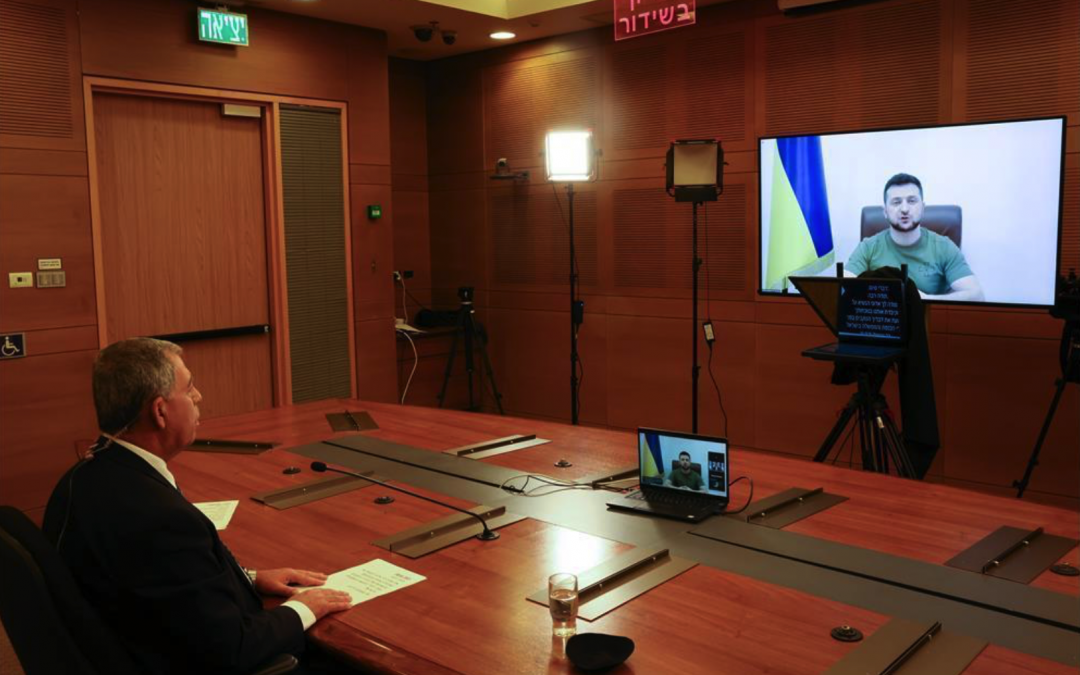 Mitten im Krieg: Selenskij spricht virtuell vor der Knesset