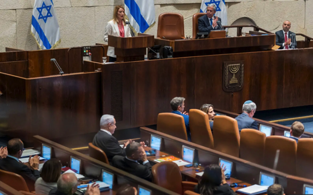 EU-Parlamentspräsidentin vor der Knesset: „Antisemitisch sein bedeutet anti-europäisch sein“