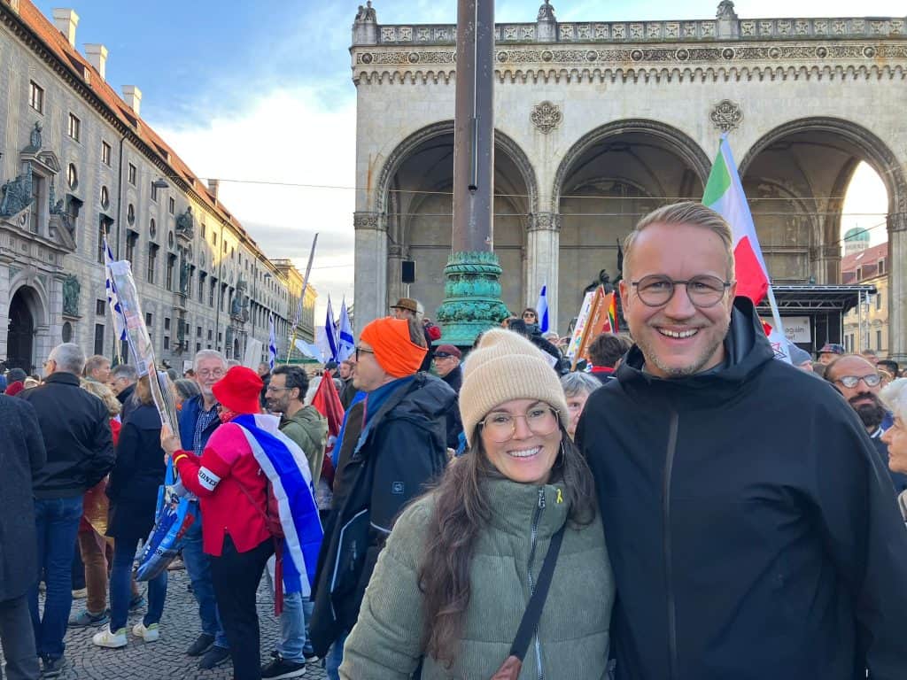 Frauke Teichen und Luca Hezel in München